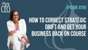 Over the past two weeks, we've explored what Strategic Drift is and how to recognize its warning signs. But once you've identified that your business has gradually moved away from its intended direction, an important question remains: How do you get it back on course? The answer isn't to work harder, create another strategic plan, or add more to your already full schedule. In this week's episode of the Clarity to CEO Podcast, we explore a different approach. Strategic Drift is corrected by restoring alignment between where your business is going and how it operates every day. Course Correction Begins with Clarity One of the biggest misconceptions about course correction is that it requires starting over. In reality, many businesses don't need reinvention. They need realignment. Rather than asking, "What else should I do?" a CEO begins asking a more strategic question: "What does the direction of this business require now?" That shift changes how you evaluate opportunities, set priorities, and make decisions. Instead of adding more activity, you begin reconnecting your business to its intended direction. The Strategic Realignment Framework In this episode, I introduce a six-step framework for beginning that course correction. 1. Reconnect Return to the vision for the business you're intentionally building today. 2. Evaluate Review your offers, marketing, priorities, commitments, and opportunities against that vision. 3. Simplify Identify the few priorities that deserve your greatest attention during this season of business. 4. Measure Focus on evidence of meaningful strategic progress—not simply the completion of activity. 5. Lead Pause before reacting and make decisions through the lens of your long-term strategy. 6. Revisit Create regular strategic checkpoints to ensure your business remains aligned as it grows. The purpose of this framework isn't to complete a full strategic planning process in one sitting. It's to help you begin reconnecting your daily decisions with the business you're intentionally building. A Simple Strategic Realignment Exercise As you listen to this week's episode, take one sheet of paper and create three sections: Where We Are Going Write one clear statement describing the business you're intentionally building today. What Matters Now Identify the three priorities that will move your business closest to that vision over the next 90 days. What Needs to Change List: One thing to stop One thing to simplify One decision you've been postponing One measure that will demonstrate meaningful progress The goal isn't to create another business plan. It's to begin restoring alignment. Continue the Conversation This article introduces the Strategic Realignment Framework, but the full podcast episode explores each step in greater depth and explains how CEOs can intentionally correct Strategic Drift without rebuilding everything they've worked so hard to create. 🎙️ Listen to the latest episode of the Clarity to CEO Podcast: How to Correct Strategic Drift Before It Costs You Another Year If you're ready to work through this process with guidance, I invite you to explore the Strategic Clarity Insider Experience, where we begin the work of reconnecting your business strategy, priorities, marketing, and decision-making. You can also dive deeper into the principles of intentional CEO leadership in my book, When Clarity Leads. Because Strategic Drift isn't corrected by doing everything better. How to Correct Strategic Drift and Get Your Business Back on Course